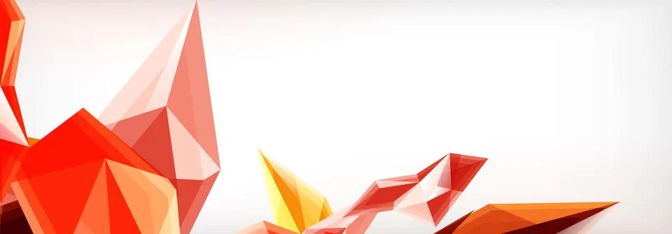 Vector 3d triangles and pyramids abstract background for business or technology Illustrazione stock