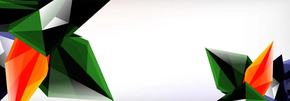 Vector 3d triangles and pyramids abstract background for business or technology Stockillustratie
