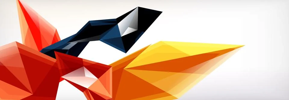 Vector 3d triangles and pyramids abstract background for business or technology イラスト素材