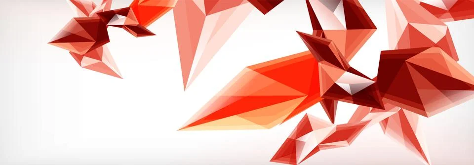 Vector 3d triangles and pyramids abstract background for business or technology Illustrazione stock