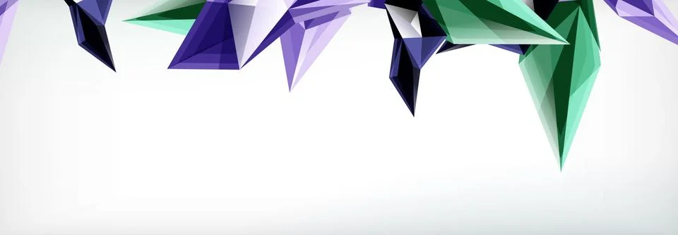 Vector 3d triangles and pyramids abstract background for business or technology Illustrazione stock