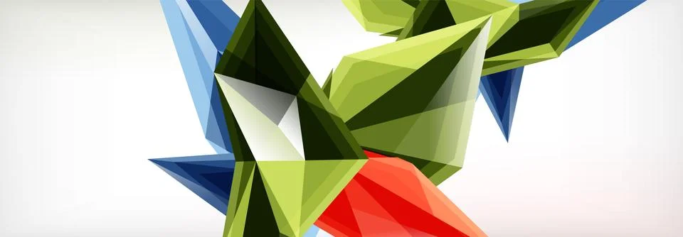 Vector 3d triangles and pyramids abstract background for business or technology イラスト素材
