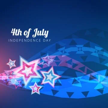 Vector 4th of july design Illustrazione stock