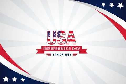 Vector 4th of July Independence day background Stock Illustration