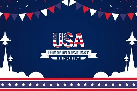 Vector 4th of July - independence day background Stock Illustration