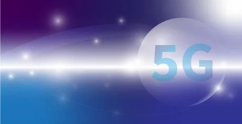 The  vector 5g  connection  for technology  content. Illustrazione stock