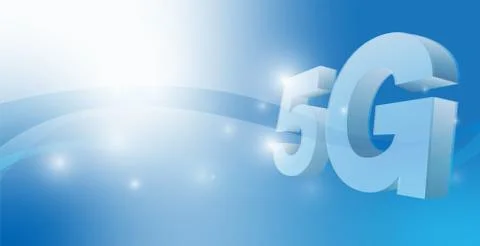 The  vector 5g  connection  for technology  content. Stock Illustration