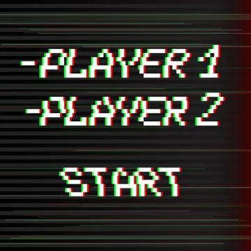 Vector 8 bit Player Stock Illustration