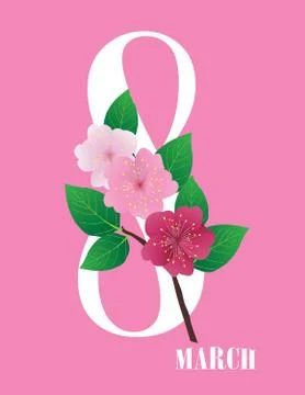 Vector 8 March Stock Illustration