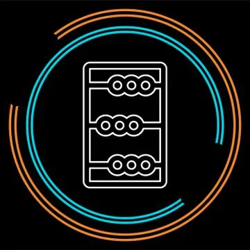 Vector abacus illustration. education Stock Illustration