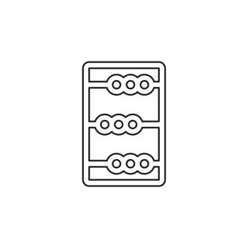 Vector abacus illustration. education Stock Illustration