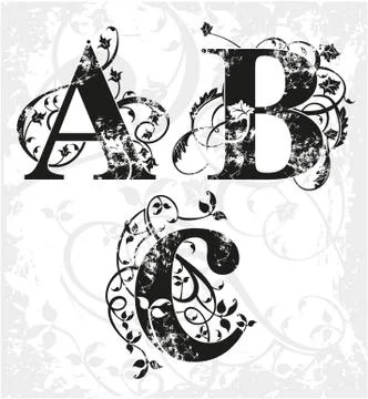 Vector ABC letters Stock Illustration