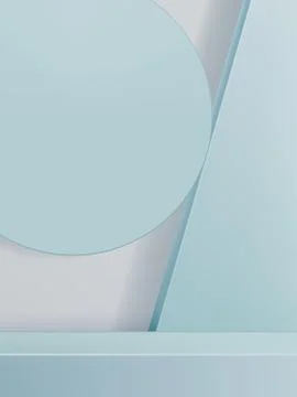 Vector Abstract 3D Illustration Minimal Geometric Studio Shot Background Stock Illustration