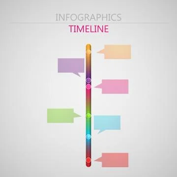 Vector abstract 3d paper infographic elements for print or web design. timeline Stock Illustration