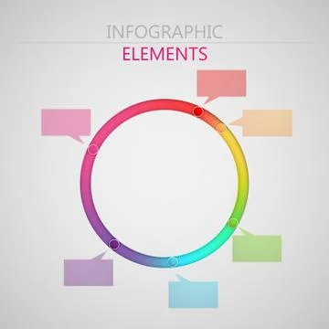 Vector abstract 3d paper infographic elements for print or web design. timeline Stock Illustration