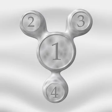 Vector abstract 3d paper infographic elements.Metaball infographics. Stock Illustration