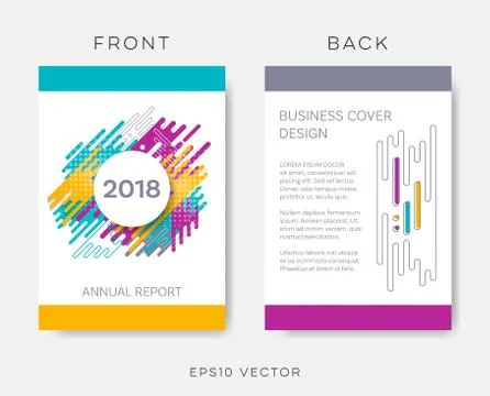 Vector abstract annual report or brochure design Illustrazione stock