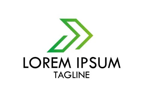 Vector abstract arrow logo design Stock Illustration