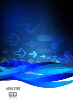 Vector : Abstract arrow technology background Stock Illustration