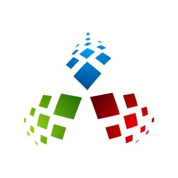 Vector abstract arrows icon. Modern design elements isolated on white. Simple 스톡 일러스트