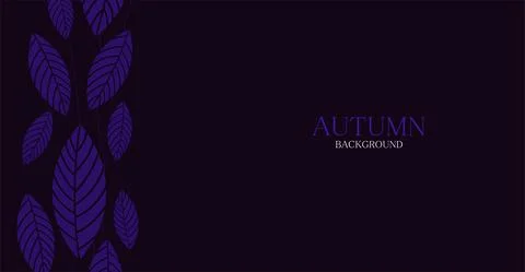 Vector abstract backdrop with violent autumn leave Stock Illustration