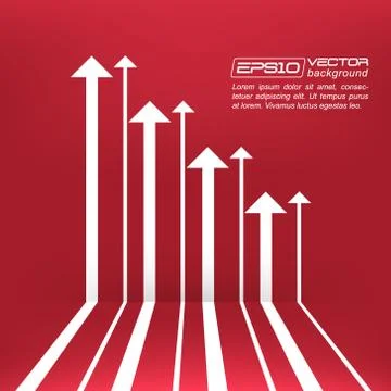 Vector abstract background with arrows Stock Illustration