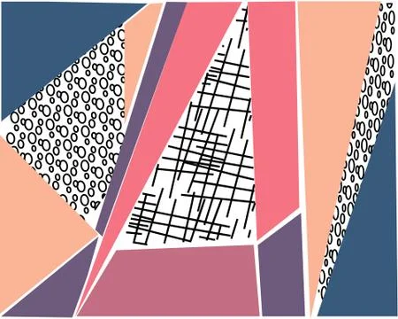 Vector abstract background, art background with geometric elements, art イラスト素材