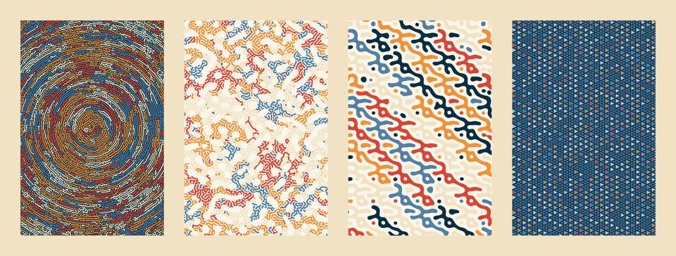 Vector abstract background bio diffusion. coral modern Stock Illustration