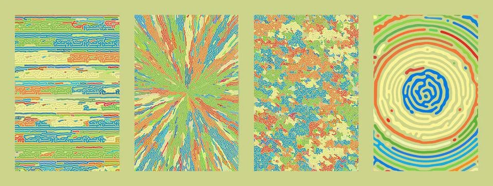 Vector abstract background bio diffusion. ornament chaotic Stock Illustration