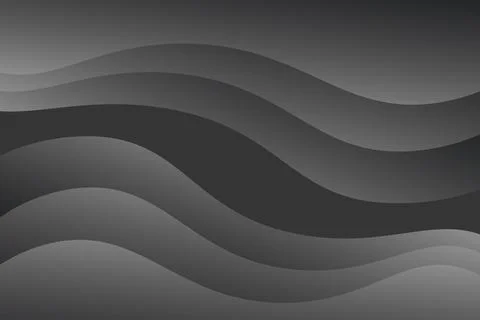 Vector abstract background of black wavy color Stock Illustration