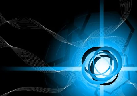 Vector abstract background in blue color Stock Illustration