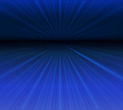 Vector Abstract background of blue luminous rays. Illustrazione stock
