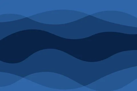 Vector abstract background blue waves Stock Illustration