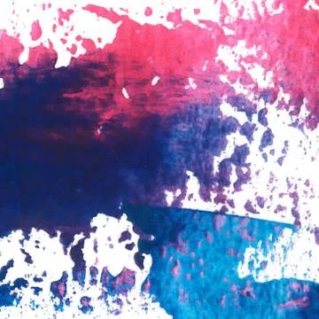 Vector abstract background brush stroke blue and pink hand drawn Stock Illustration