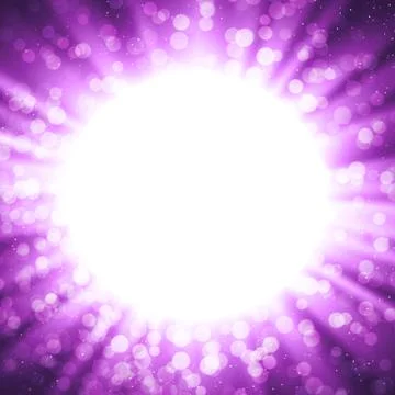 Vector abstract background with burst and bokeh lights Stock Illustration