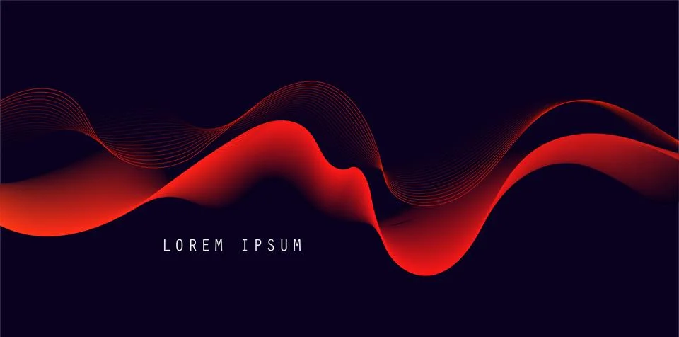 Vector abstract background with color abstract wave Stock Illustration