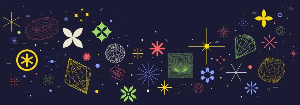 Vector abstract background with color extraordinary graphic elements of dif.. Stock Illustration
