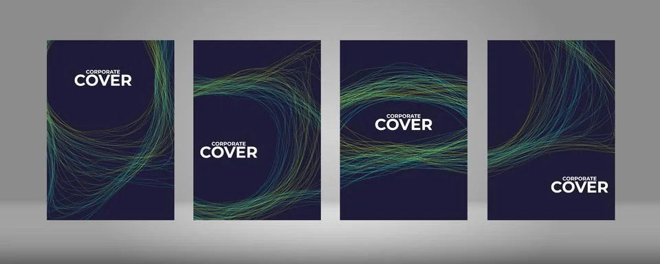 Vector abstract background with colored dynamic waves, lines. Wave flow. Stock Illustration