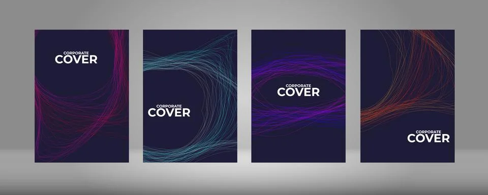 Vector abstract background with colored dynamic waves, lines. Wave flow. イラスト素材