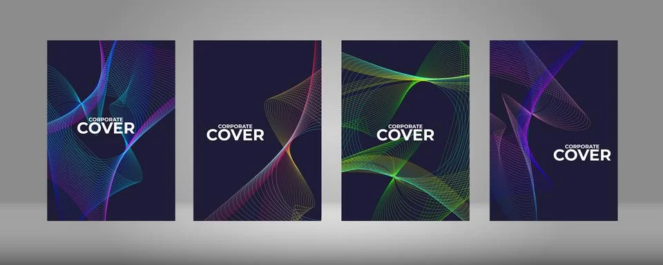 Vector abstract background with colored dynamic waves, lines. Wave flow. イラスト素材