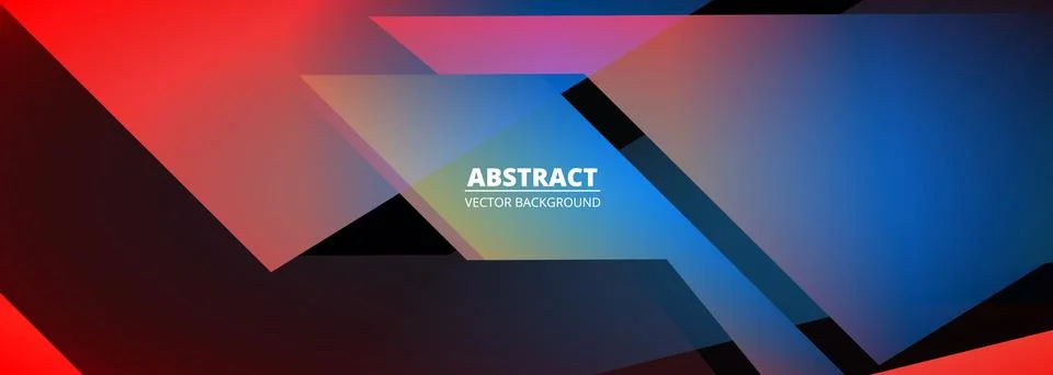 Vector abstract background with colored geometric shapes. Abstract tech modern 库存插图