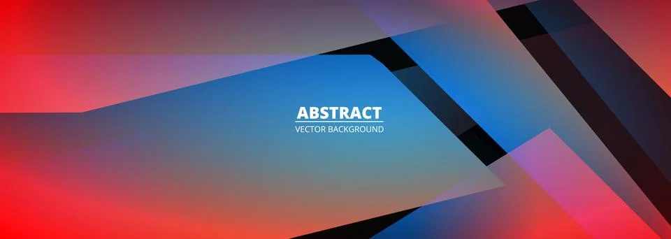 Vector abstract background with colored geometric shapes. Abstract tech modern Stockillustratie