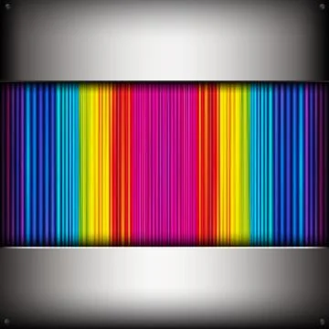 Vector abstract background with colorful metallic pipes. Stock Illustration