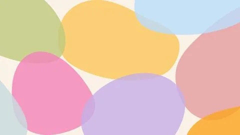 Vector abstract background with colorful organic shapes. Minimal design with Stock Illustration