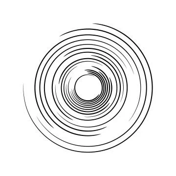 Vector abstract background of concentric ripple circles Stock Illustration