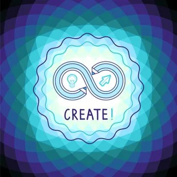 Vector abstract background with creative concept Stock Illustration