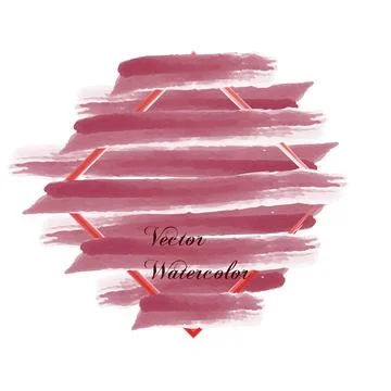Vector abstract background with crimson brush strokes and red geometric dia.. Stock Illustration