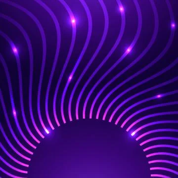 Vector abstract background with curves イラスト素材