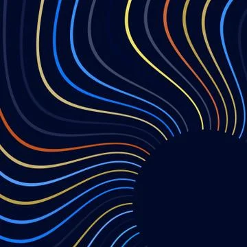 Vector abstract background with curves イラスト素材