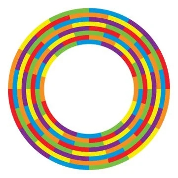 Vector abstract background design of round wheel circle Stock Illustration